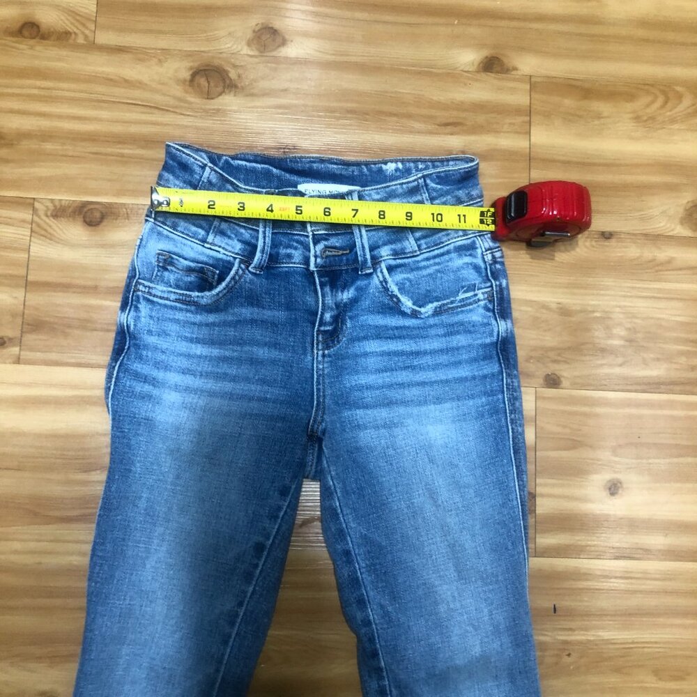 Flying Monkey Jeans Womens 23 Blue Skinny - Picture 3 of 7